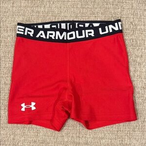 Under Armour Bold Red Performance Shorts XS